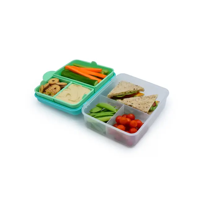 CUTIE PRANZ BENTO 2 NIVELE CU TACAMURI MELII BLUE MINT LIME VIVML21510