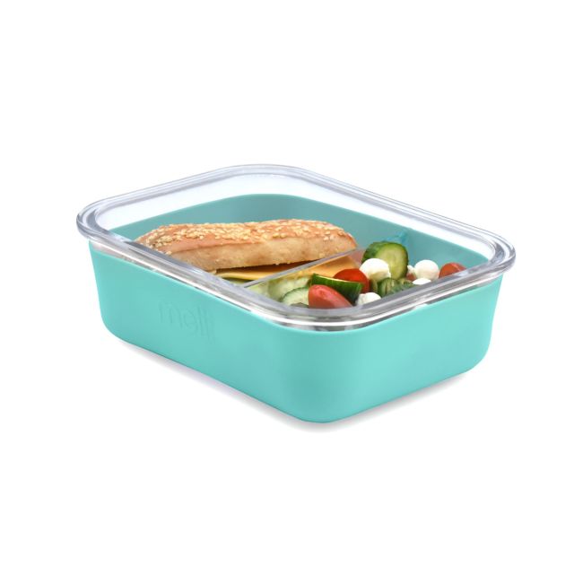 RECIPIENT STICLA 740 ML CU HUSA ANTIDERAPANTA SILICON MELII BLUE VIVML16961