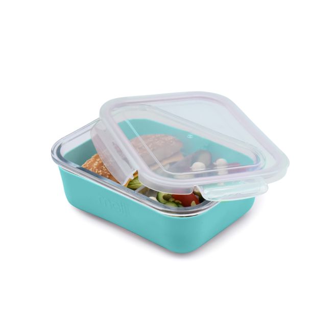 RECIPIENT STICLA 740 ML CU HUSA ANTIDERAPANTA SILICON MELII BLUE VIVML16961