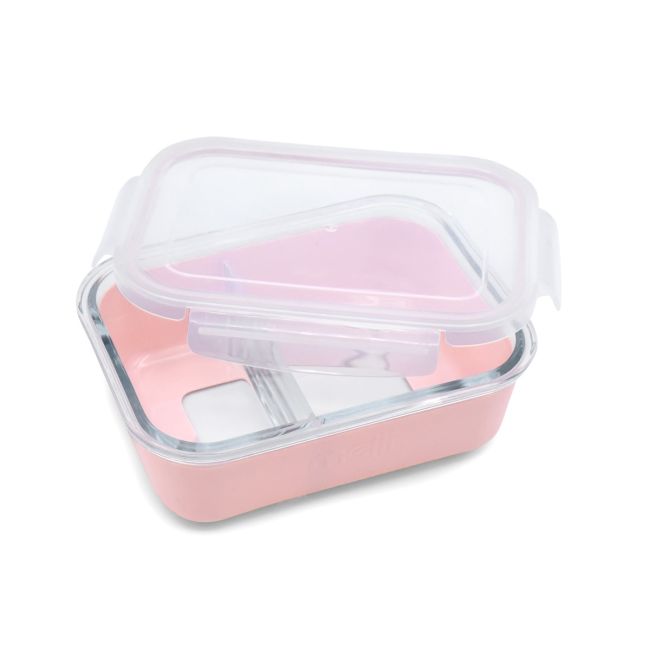 RECIPIENT STICLA 740ML CU HUSA ANTIDERAPANTA SILICON MELII ROZ VIVML16960