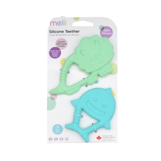 SET 2 JUCARII DENTITIE SILICON MELII MODEL DINO + RECHIN VIVML21710