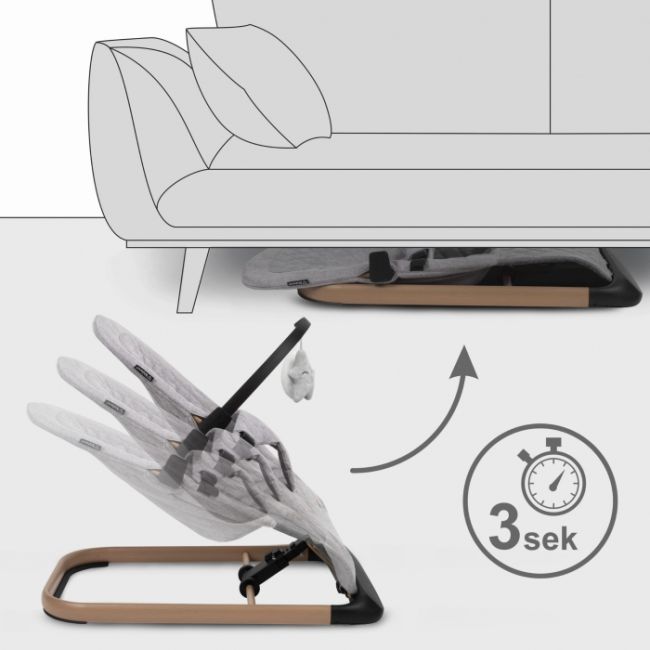 Balansoar pentru copii kidwell laro full - wooden grey edeedilebular01a4