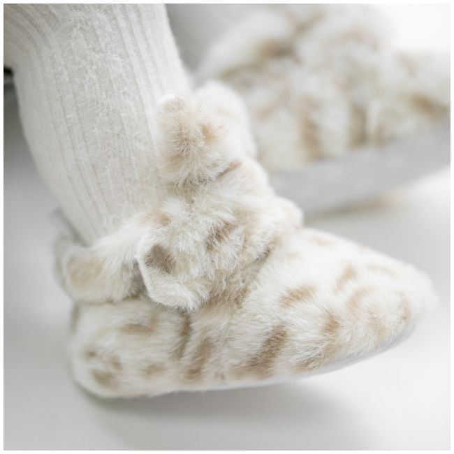 Botosei albi din blanita - animal print lizy1703-bo6