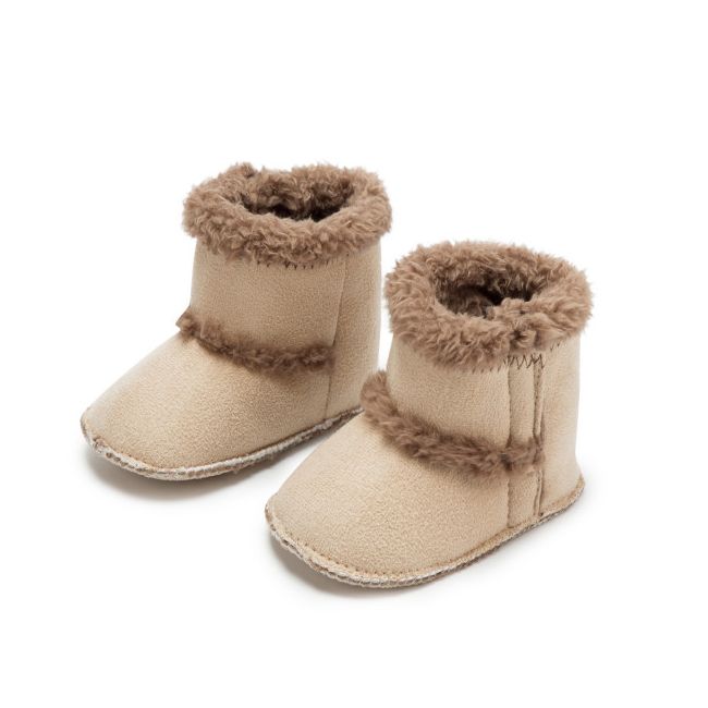 Cizmulite crem imblanite pentru bebelusi - bears chzy2069-2-ci5