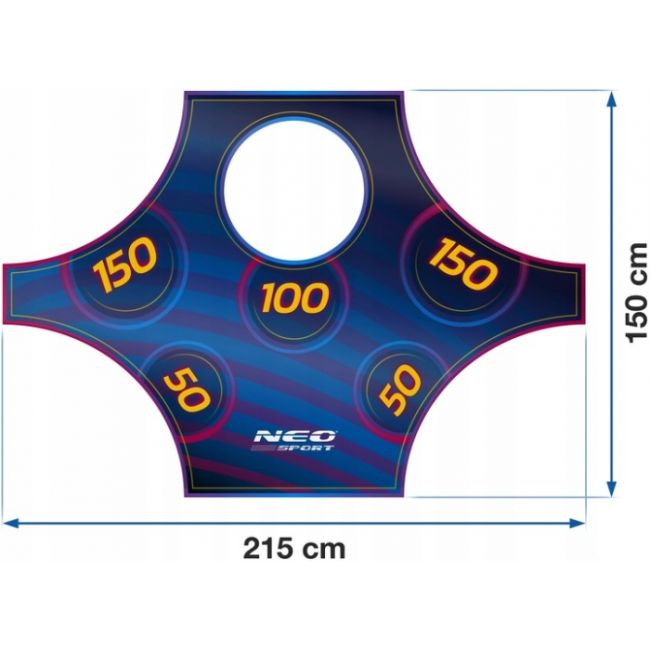 Covoras numerotat pentru poarta de fotbal 215 x 150 cm neo-sport 1469 edeedi1469