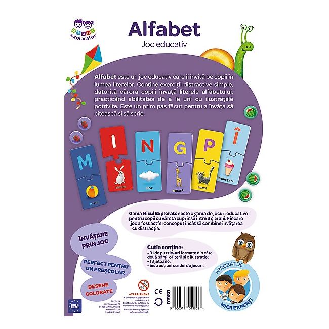 JOC EDUCATIV ALFABETUL MICUL EXPLORATOR VIV01980