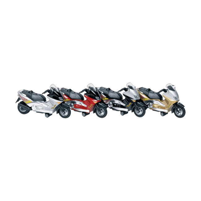 Motocicleta die cast cu sunete si lumini, lungime 12.5 cm - okegoki12125
