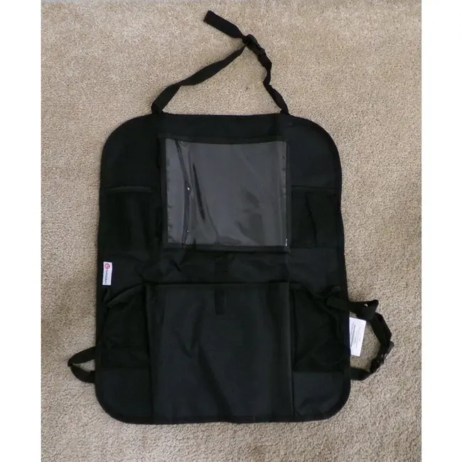 Organizator auto, Petite&Mars, Cu suport pentru tableta, Cu multiple buzunare, Black BYN849900