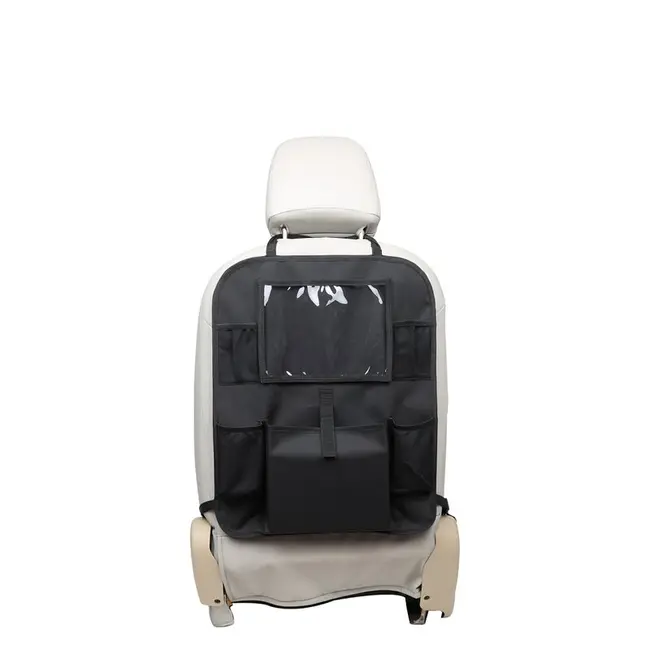 Organizator auto, Petite&Mars, Cu suport pentru tableta, Cu multiple buzunare, Black BYN849900