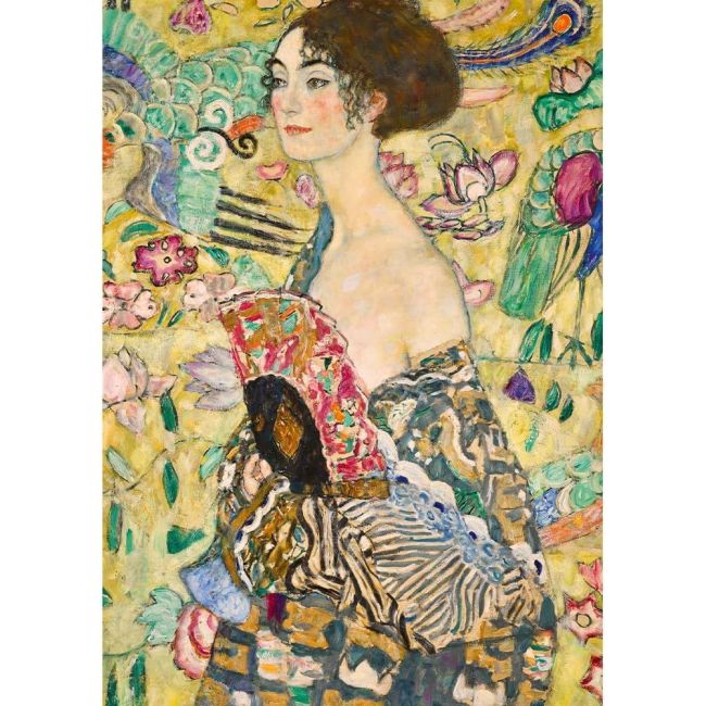 PUZZLE TREFL 1000 ART COLLECTION GUSTAV KLIMT DOAMNA CU EVANTAIUL VIV93756
