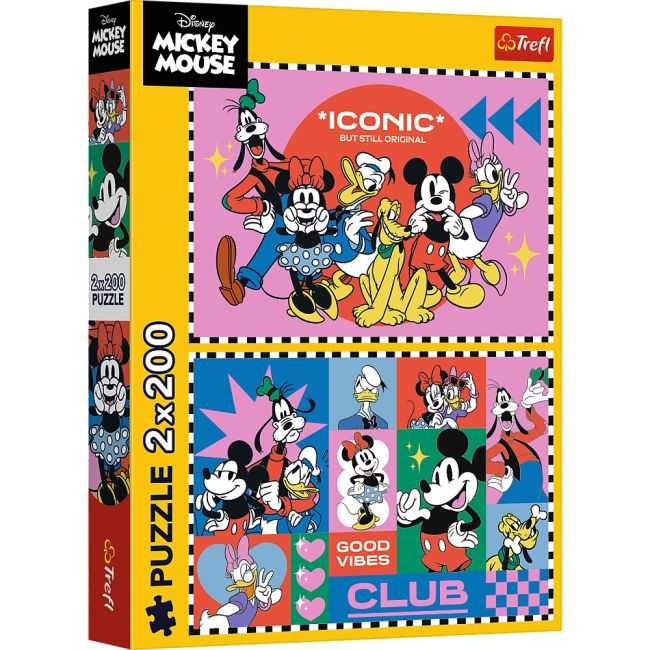PUZZLE TREFL 2X200 DISNEY MICKEY MOUSE TIMP CU PRIETENII VIV13319