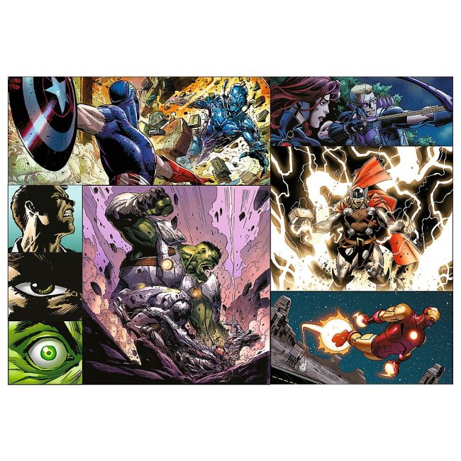 PUZZLE TREFL 4X250 AVENGERS MARVEL ZILE EROICE VIV13309