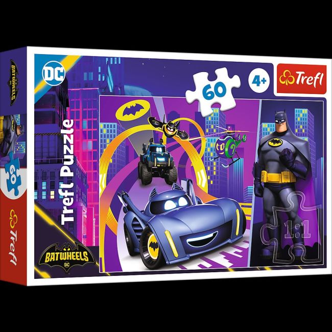 PUZZLE TREFL 60 BATMAN SI VEHICULELE LUI VIV17400
