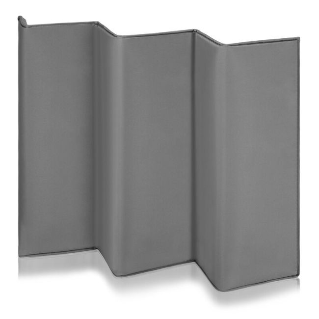 Patut pliant, Lionelo, Jasmin Easy Fold, Pana la 15 kg, Usor de pliat, Cu doua nivele, Cu saltea ergonomica T25, Cu intrare laterala cu fermoar, 2 roti cu frana, 120 x 60 cm, Conform cu EN 716, 0-36 luni, Gri BYNLO-JASMIN_EASY_FOLD_GREY_STONE