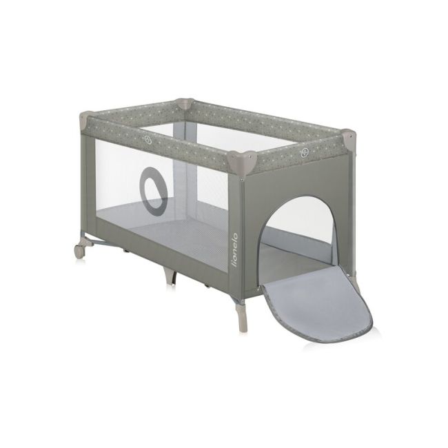 Patut pliant, Lionelo, Stefi, Cu un nivel, Cu intrare laterala cu fermoar, 2 roti, 120x60 cm, Conform cu standardul european de securitate EN 716, Bej BYNLO-STEFI_BEIGE_SAND