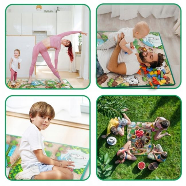 Salteluta de joaca 120 x 92 x 0.3 cm ricokids rk-343 - zoo edeedi734400