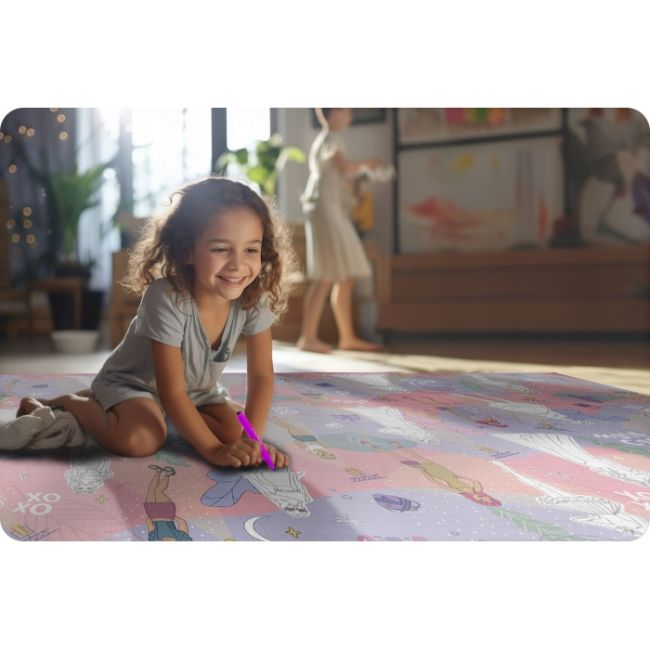 Salteluta de joaca xxl 200 x 120 x 0.3 cm ricokids rk-343 - fashion edeedi734301