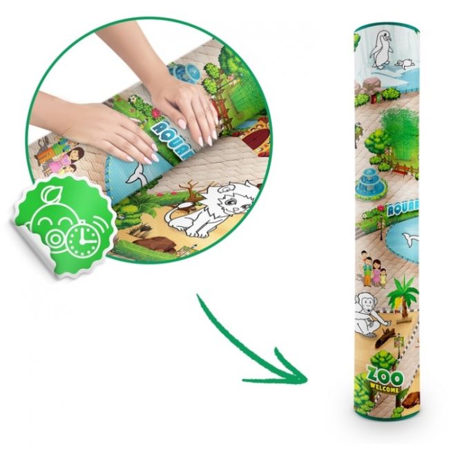 Salteluta de joaca xxl 200 x 120 x 0.3 cm ricokids rk-343 - zoo edeedi734300