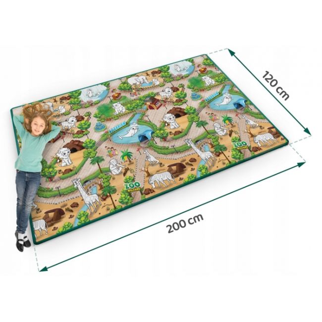 Salteluta de joaca xxl 200 x 120 x 0.3 cm ricokids rk-343 - zoo edeedi734300