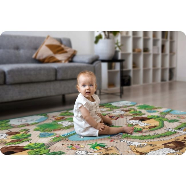 Salteluta de joaca xxl 200 x 120 x 0.3 cm ricokids rk-343 - zoo edeedi734300