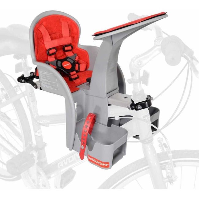 Scaun bicicleta copii SafeFront Clasic, Pozitie montare Centru, 15 Kg si si Casca Protectie XS 44-48 Fairy Tail WeeRide WR09SKFT BBJWR09SKFT_Gri/Rosu