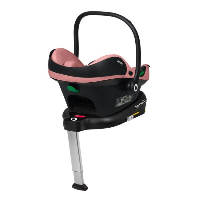 Scoica auto, Lionelo, i-Size Astrid, 0-13 Kg, 40-87 cm, Cu maner si capotina reglabile, Cu protectie laterala avansata, Salteluta confortabila, Testat ADAC, Conform cu standardul european de securitate R129, Roz BYNLO-ASTRID_I-SIZE_PINK_CORAL
