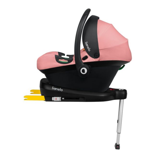 Scoica auto, Lionelo, i-Size Astrid, 0-13 Kg, 40-87 cm, Cu maner si capotina reglabile, Cu protectie laterala avansata, Salteluta confortabila, Testat ADAC, Conform cu standardul european de securitate R129, Roz BYNLO-ASTRID_I-SIZE_PINK_CORAL