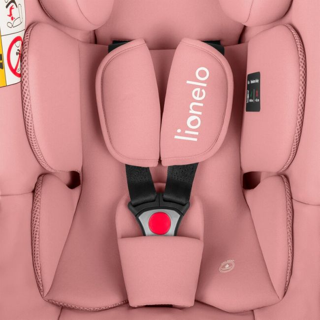 Scoica auto, Lionelo, i-Size Astrid, 0-13 Kg, 40-87 cm, Cu maner si capotina reglabile, Cu protectie laterala avansata, Salteluta confortabila, Testat ADAC, Conform cu standardul european de securitate R129, Roz BYNLO-ASTRID_I-SIZE_PINK_CORAL