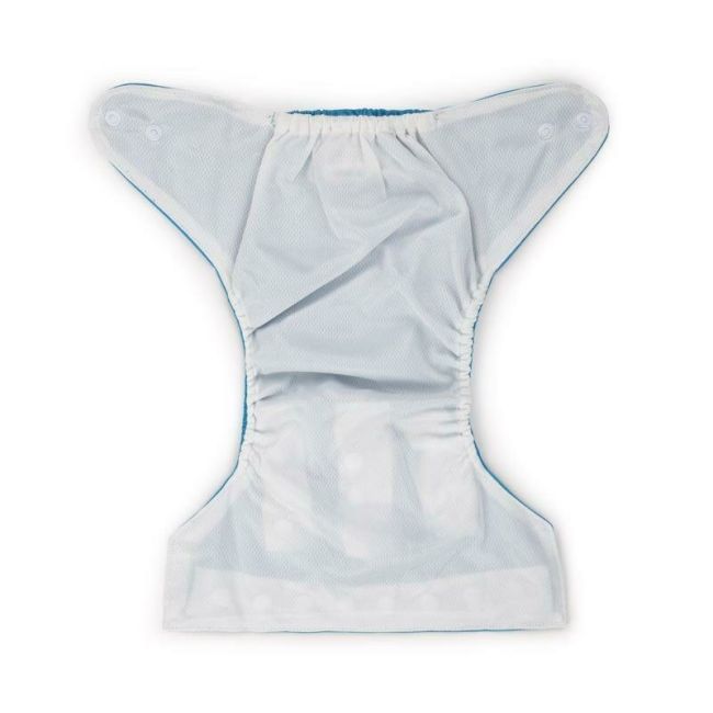 Scutec reutilizabil, Petite&Mars, Universabil, Cleme reglabile pentru a se potrivi cresterii copilului, Moale si delicat, Pentru greutate 3-15 kg, Reduce riscul de iritatie, 0 luni+, Blue BYN935907
