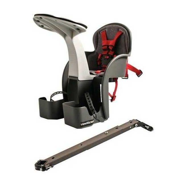Set Scaun bicicleta copii, Pozitie montare Centru, 15 Kg si Casca Protectie XS 44-48 Penguin WeeRide WR01SKPG BBJWR01SKPG_Gri