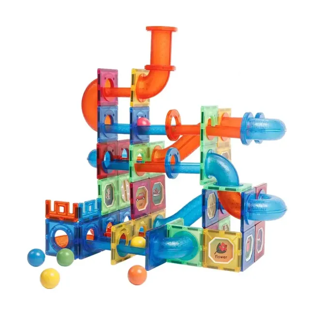 Set de constructie magnetic - marble run (102 piese)