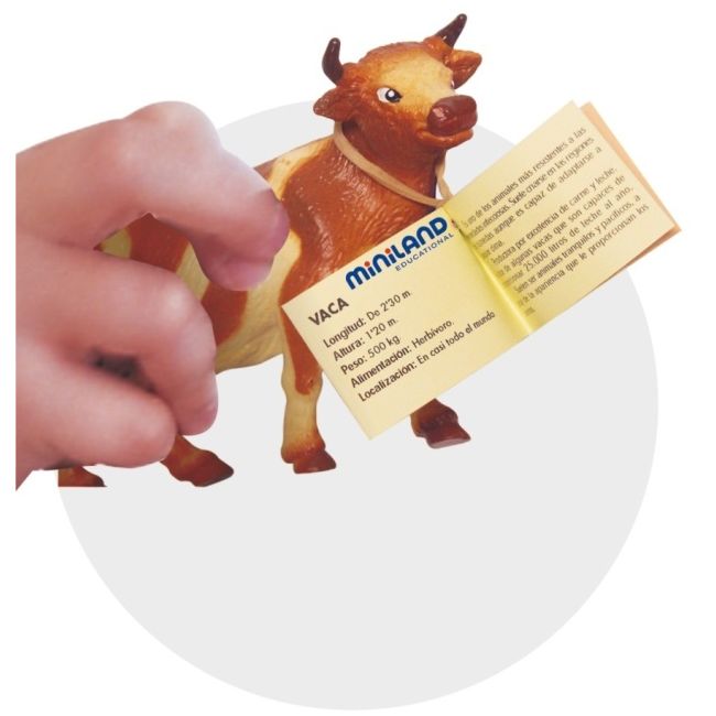 Animale domestice cu puii set de 10 figurine - miniland ml27430