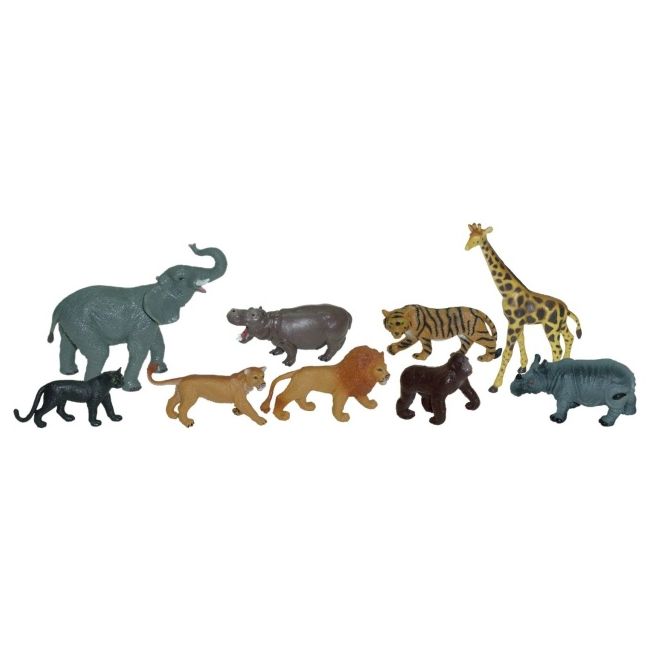 Animale salbatice set de 9 figurine - miniland ml25119