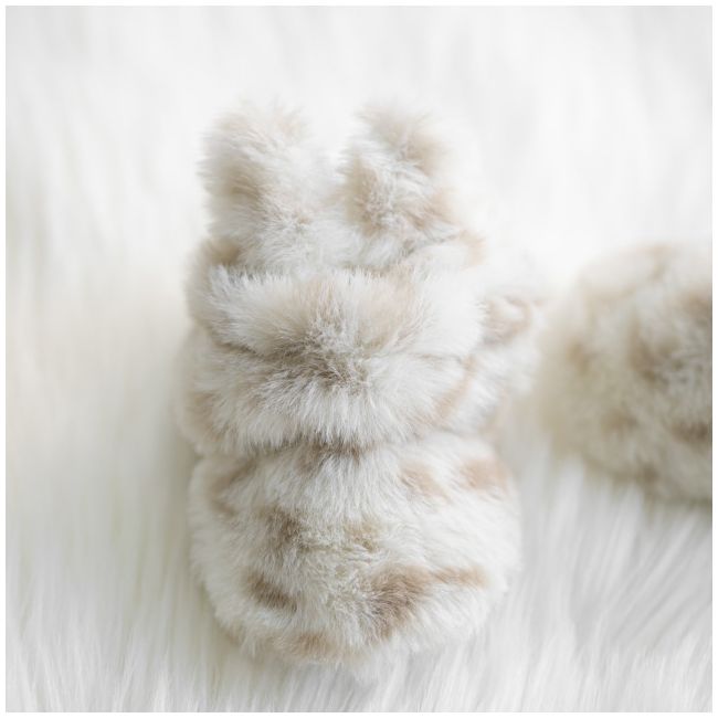 Botosei albi din blanita - animal print lizy1703-bo6