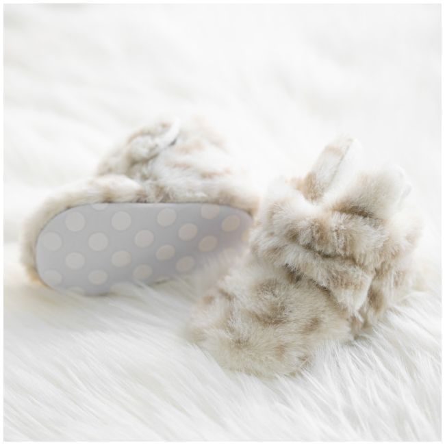 Botosei albi din blanita - animal print lizy1703-bo6