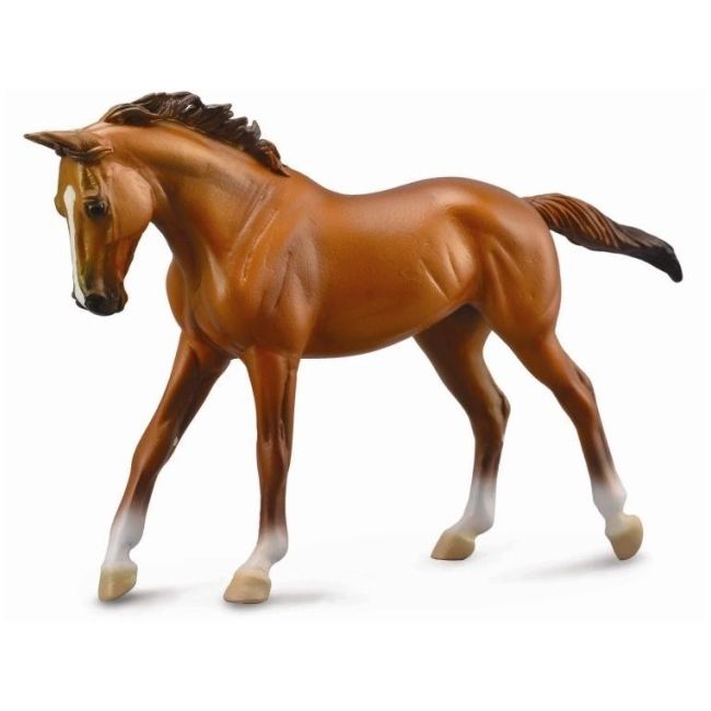 Figurina cal thoroughbred mare chestnut deluxe col88635deluxe