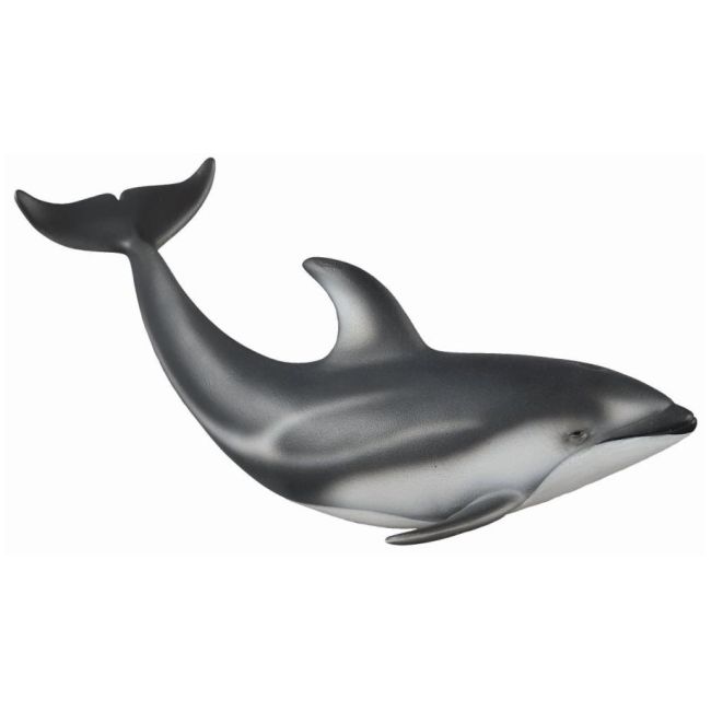 Figurina delfin de pacific cu lateralele albe m collecta col88612m