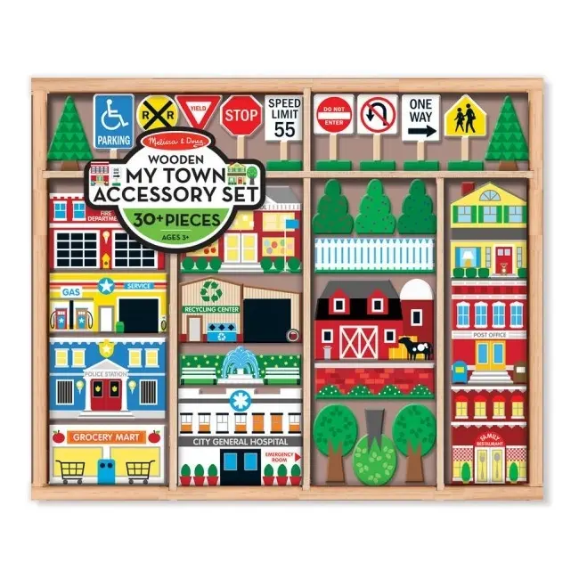 Figurine din lemn orasul meu - melissa and doug md4796