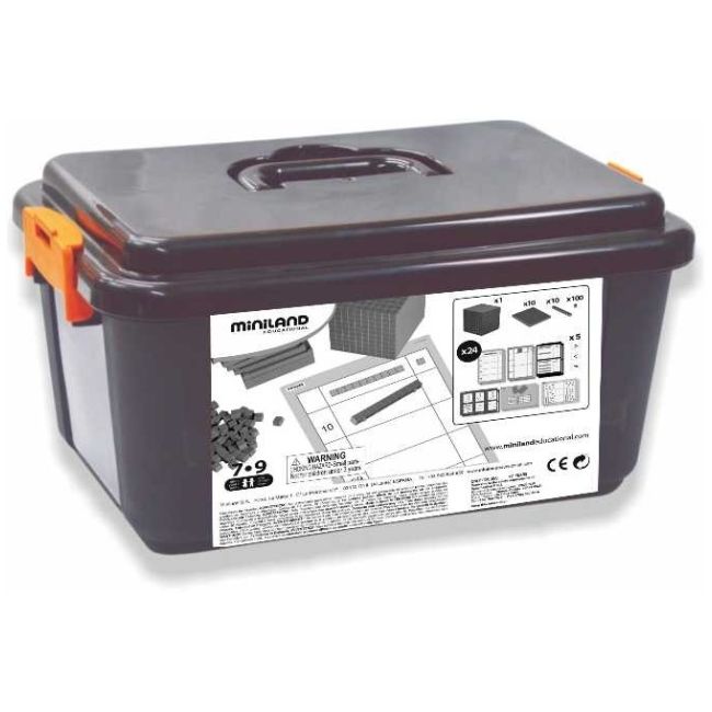 Joc educativ baza 10 set 121 piese la cutie miniland ml95050