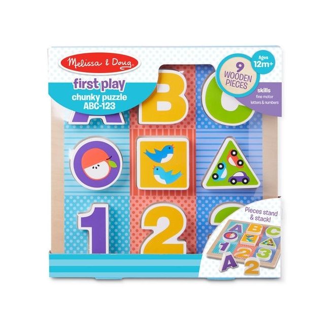 Puzzle cu piese mari pentru belelusi melissa and doug md1899