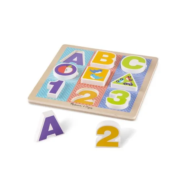 Puzzle cu piese mari pentru belelusi melissa and doug md1899