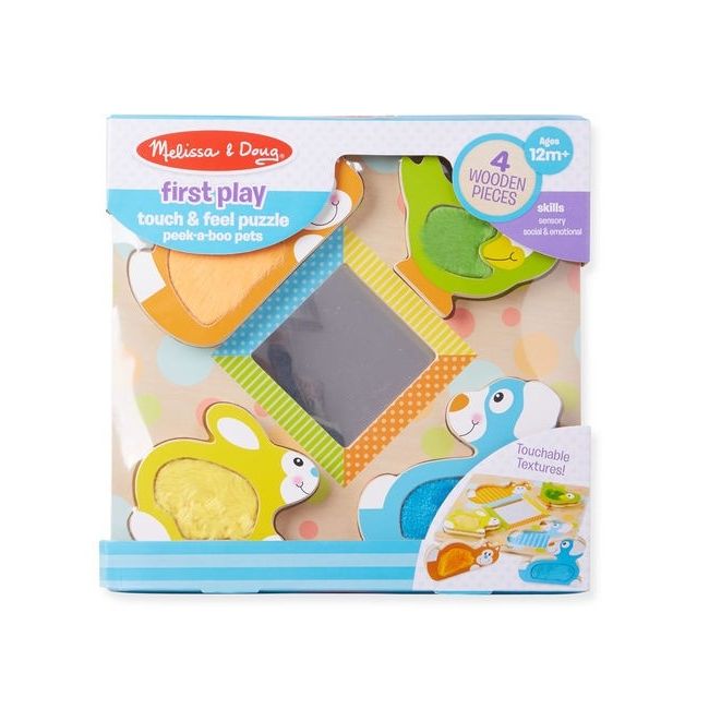 Puzzle tactil cu oglinda pets melissa and doug md1898