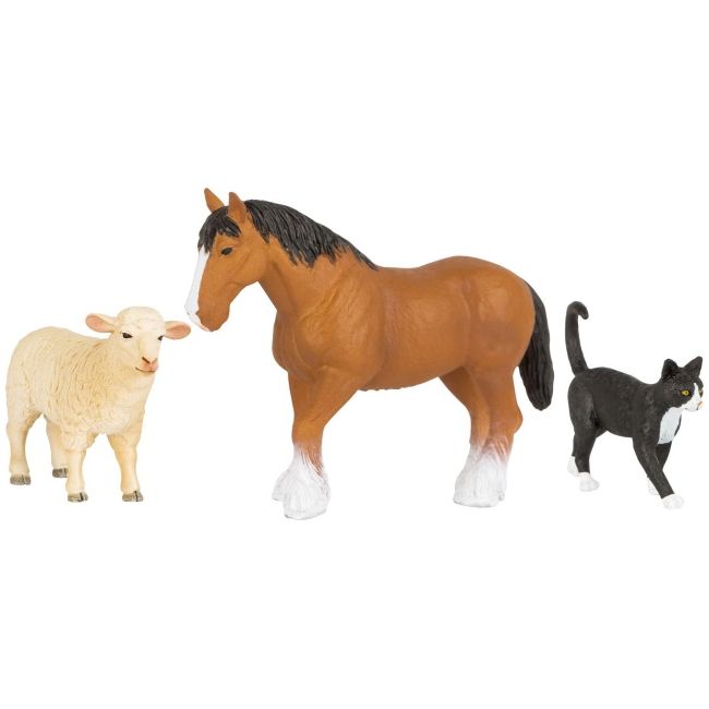 Set 3 figurine animale de la ferma lsf11007
