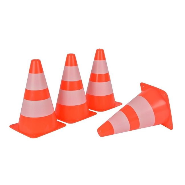Set 4 conuri alb-portocaliu androni giocattoli agi7120-0000