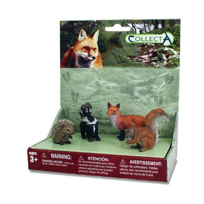 Set 4 figurine animale din padure - collecta col89675spp