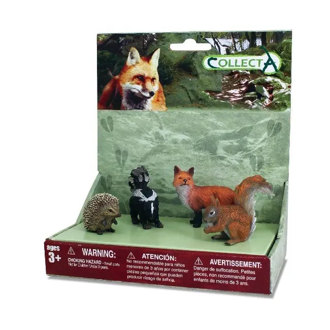Set 4 figurine animale din padure - collecta col89675spp