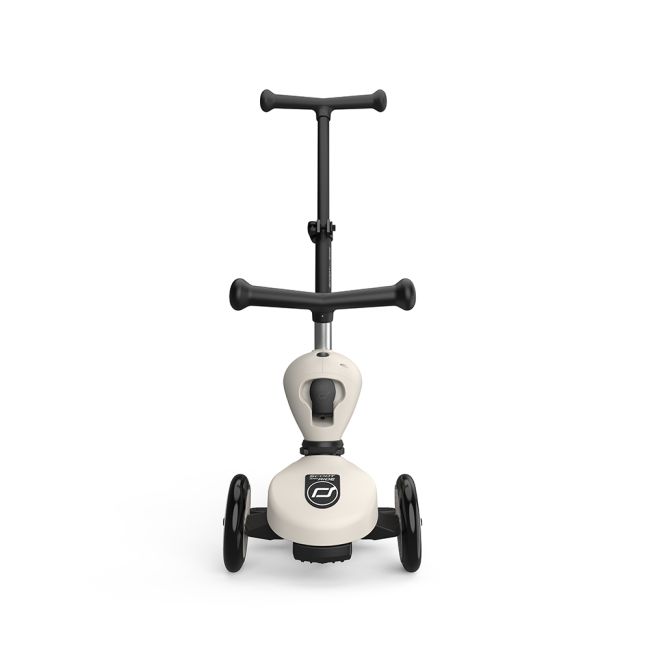 Trotineta Copii Cu Sezut Si Maner, Transformabila 3in1, Highwaykick 1 Push And Go Ash, 1-5 Ani, Pana La 50 Kg, Scoot  Ride Pjb67