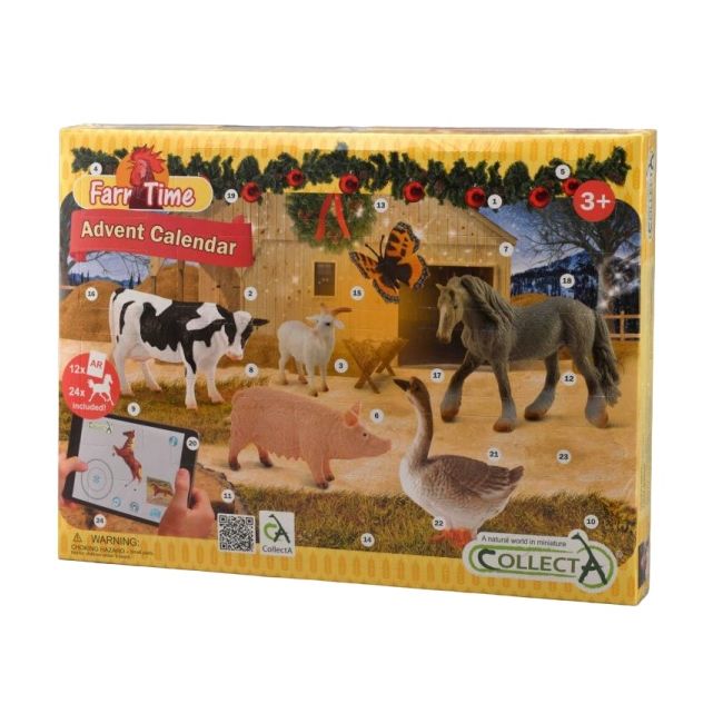 Calendar de craciun collecta cu figurine pictate manual viata la ferma 84178 col84178cb