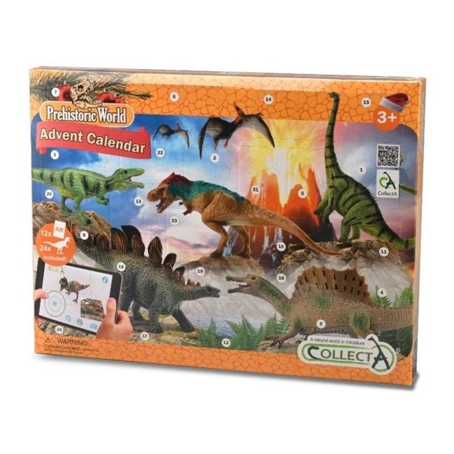 Calendar de craciun collecta cu figurine pictate manual viata preistorica col84177cb