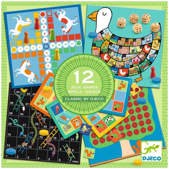 Colectia de 12 jocuri clasice, djeco dj05218